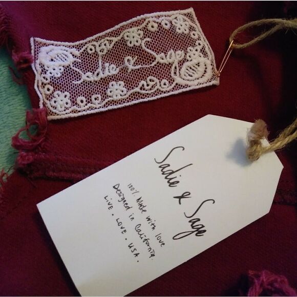 NWT Sadie & Sage Red Distressed Denim Dress - Picture 5 of 7